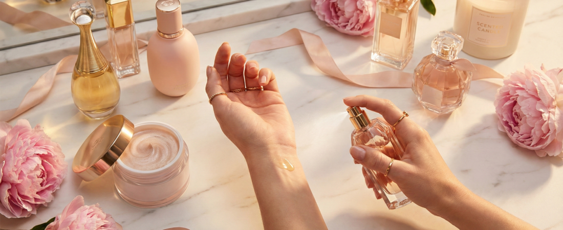 كيف تجعلين رائحتكِ “بصمة” لا تُنسى؟ دليلكِ السري لفن خلط العطور (Layering) لثبات يدوم 24 ساعة
